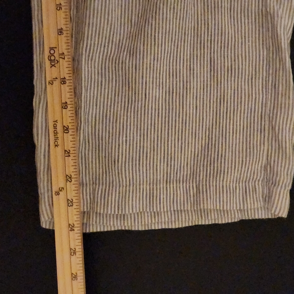 J.Jill Love Linen- Navy & White Nautical Striped 100% Linen Pants ...XS - Picture 11 of 11